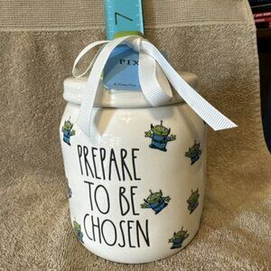 NEW Rae Dunn PREPARE TO BE CHOSEN Alien Toy Story Jar Collectible NWT